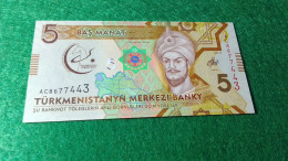 TÜRKMENİSTAN-      5    MANATİ       UNC - Turkmenistán