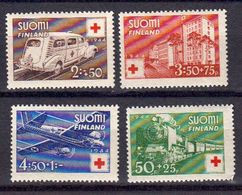 Finlande 1943 Yvert 271 / 274 ** Emis Au Profit Du Secours National. - Unused Stamps