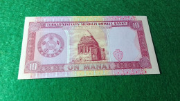 TÜRKMENİSTAN-      10    MANATİ       UNC - Turkmenistan