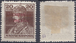 Arad Occupation Française En Hongrie Mi 27 * Roi Charles IV (K6) - Unused Stamps