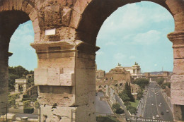 U4840 Roma - Arco Di Tito E Via Dell'Impero - Panorama / Non Viaggiata - Multi-vues, Vues Panoramiques