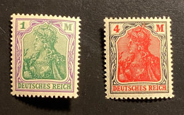 Dt. Reich 1920/21 Germania Mi. 150 Und 153 Postfrisch/** MNH - Andere & Zonder Classificatie