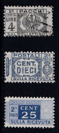Italie -  République - Colis Postaux   Y&T  N °  31   35   52    Oblitéré - Postpaketten