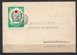 HONGRIE. N°913 De 1949 Sur Carte Ayant Circulé. Entrée En Vigueur De La Constitution. - Storia Postale