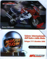 SERIE 2 SCHEDE TELEFONICHE USATE 1298-9 MOTORSHOW2000 - Pubbliche Speciali O Commemorative