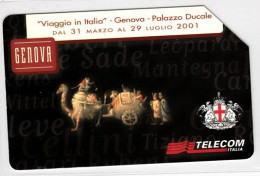 SCHEDA TELEFONICA USATA 1395 LINEE D'ITALIA 2001 -LIGURIA (2) - Pubbliche Speciali O Commemorative