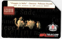SCHEDA TELEFONICA USATA 1395 LINEE D'ITALIA 2001 -LIGURIA - Pubbliche Speciali O Commemorative