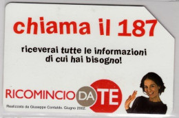 SCHEDA TELEFONICA USATA 151 CHIAMA IL 187  - Pubbliche Speciali O Commemorative