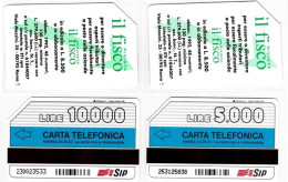 SCHEDA TELEFONICA USATA 184-5 IL FISCO 5-10 (533 - Pubbliche Speciali O Commemorative