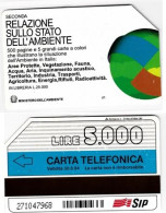 SCHEDA TELEFONICA USATA 229 RELAZIONE AMBIENTE (968 - Publiques Spéciales Ou Commémoratives