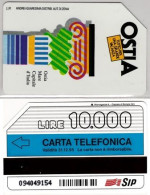 SCHEDA TELEFONICA USATA 283 OSTIA 10 (154 - Publiques Spéciales Ou Commémoratives