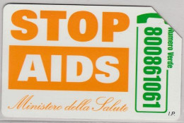 SCHEDA TELEFONICA USATA 323 STOP AIDS - Públicas Especiales O Conmemorativas