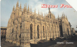 SCHEDA TELEFONICA USATA 370 KISSES FROM MILANO - Öff. Gedenkausgaben