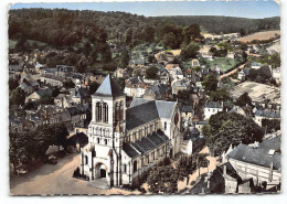 Saint-Saens.  Place De L'eglise.  En Avion Au Dessus De.... Edit Lapie  - Saint Saens