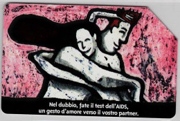 SCHEDA TELEFONICA USATA 524 AIDS 15 - Pubbliche Speciali O Commemorative