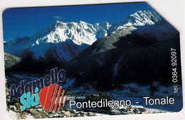 SCHEDA TELEFONICA USATA 249 PONTE DI LEGNO TONALE MONTE - Openbaar Speciaal Over Herdenking