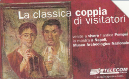 SCHEDA TELEFONICA USATA 1034 LA CLASSICA COPPIA VISITATORI - Pubbliche Speciali O Commemorative