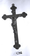C312 Ancien Jésus Sur La Croix - Objet De Dévotion - Old Church - Religieuze Kunst