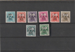 ///   FRANCE // CFA  La Réunion Timbres Taxe 37/44 Tous** Sauf 42 Sans Gomme (côte Sup 65€) + Offert Scan 2 (côte ??) - Impuestos