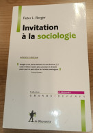 Invitation à La Sociologie :  Peter L. Berger : GRAND FORMAT - Sociologie