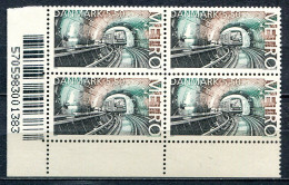 Dänemark Denmark Postfrisch/MNH Year 2002 - Metro, Underground, Barcode Block Of 4 - Neufs