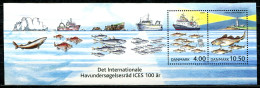 Dänemark Denmark Postfrisch/MNH Year 2002 - Fishing, Fisheries Minisheet - Neufs