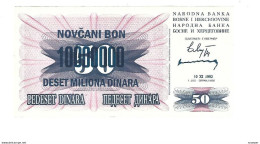 *bosnia- Herzegovina    10000000 Dinara 1993   36  Unc  Rare !!! - Bosnië En Herzegovina