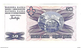 *bosnia- Herzegovina  50 Dinara 1995   47  Unc - Bosnie-Herzegovine