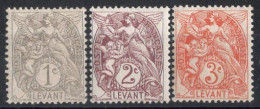 Levant  Timbres Poste N°9* à 11* Neufs Charnières TB Cote : 3,00 € - Neufs