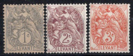 Levant  Timbres Poste N°9* à 11* Neufs Charnières TB Cote : 3,00 € - Neufs