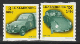 LUXEMBOURG - N°1487/8 ** (2001) Voitures Postales - Nuevos