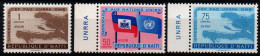 Haiti 1958, Scott C133-C135, MNH, Air Mail, Flag, Map - Haïti