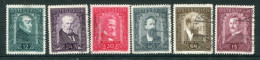 AUSTRIA 1932 Painters Set Used.  Michel 545-50 - Used Stamps