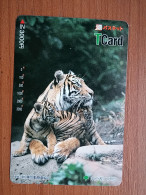 T-427 - JAPAN, Japon, Nipon, Carte Prepayee, Prepaid, Animal Tiger - Selva