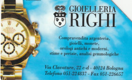 SCHEDA TELEFONICA USATA PRP 217 GIOIELLERIA RIGHI  (199 U - Private-Omaggi