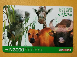 T-428 - JAPAN, Japon, Nipon, Carte Prepayee, Prepaid, Animal - Selva