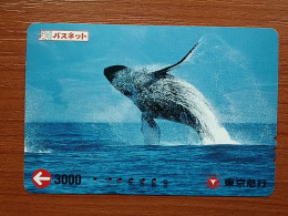 T-428 - JAPAN, Japon, Nipon, Carte Prepayee, Prepaid, Animal Fish, Poison - Peces