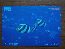 T-428 - JAPAN, Japon, Nipon, Carte Prepayee, Prepaid, Animal Fish, Poison - Fische