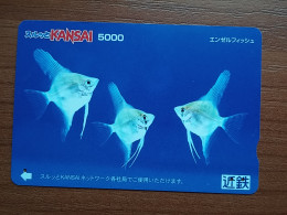 T-428 - JAPAN, Japon, Nipon, Carte Prepayee, Prepaid, Animal Fish, Poison - Pesci