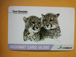 T-428 - JAPAN, Japon, Nipon, Carte Prepayee, Prepaid, Animal Highway Card Y 58000 - Oerwoud