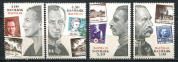 Dänemark Denmark Postfrisch/MNH Year 2001 - Kings And Queen, Stamp On Stamp - Neufs