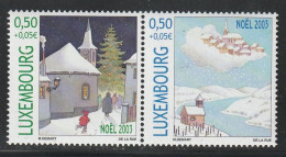 LUXEMBOURG - N°1570/1 ** (2003) Noël - Nuevos