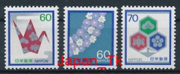 JAPANI Mi. Nr. 1523-1525 Freimarken Für Glückwunsch- Und Beileidsbriefe - MNH - Unused Stamps