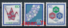 JAPANI Mi. Nr. 1523-1525 Freimarken Für Glückwunsch- Und Beileidsbriefe - MNH - Neufs