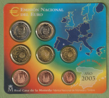 COFFRET EUROS ESPAGNE 2003 NEUF FDC - 8 PIECES - Espagne