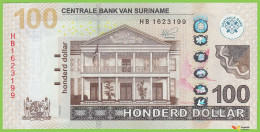 Voyo SURINAM 100 Dollar 2020 P166e B549e HB UNC - Suriname