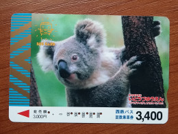 T-428-2 - JAPAN, Japon, Nipon, Carte Prepayee, Prepaid, Animal, Bear, Ours - Sonstige & Ohne Zuordnung