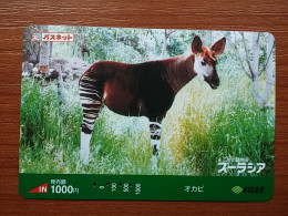 T-429 - JAPAN, Japon, Nipon, Carte Prepayee, Prepaid, Animal,  - Autres & Non Classés