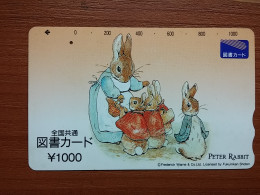 T-429 - JAPAN, Japon, Nipon, Carte Prepayee, Prepaid, Animal, Rabbit, Lapin - Conigli