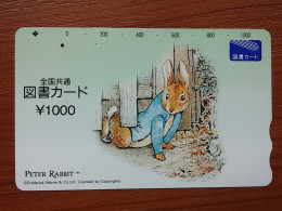 T-429 - JAPAN, Japon, Nipon, Carte Prepayee, Prepaid, Animal, Rabbit, Lapin - Kaninchen